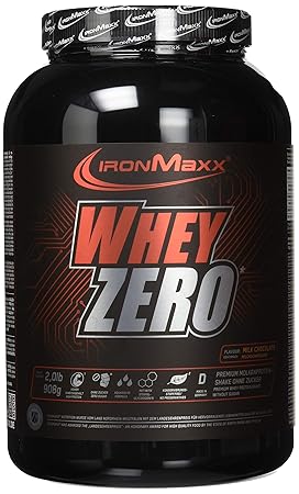 IronMaxx Whey Zero-/Molkenprotein (mit 97% Whey Anteil, Zuckerfreies Protein Isolat für den Muskelaufbau) Milchschokolade, 1 