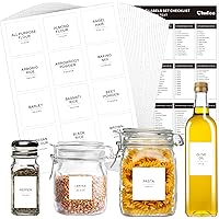 434 Pcs Kitchen Pantry Labels for Food Containers with DIY Blank Labels, 3 Sizes Preprinted Minimalist Waterproof Pantry Kitc