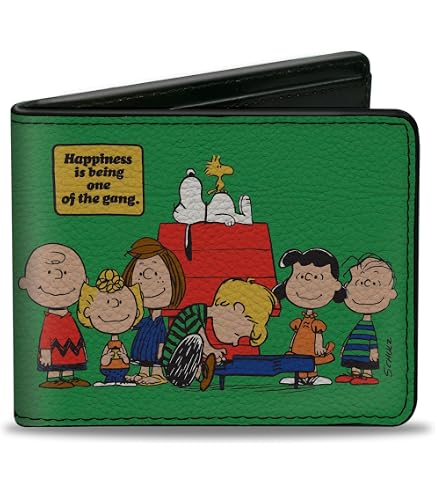 Amazon.com: Buckle-Down Peanuts Bifold Wallet | Peanuts Gang Group