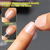 Makartt Short Oval False Nails 500Pcs 10 Sizes Clear Nail Tips view 7