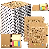 Yeaqee 100 Pcs Inspirational Gifts Set Include 50 Spiral Notebooks 50 Pens May You Be Proud of The Work You Do Motivational Thanks Gifts for Coworker Teachers Back to School(Awesome)