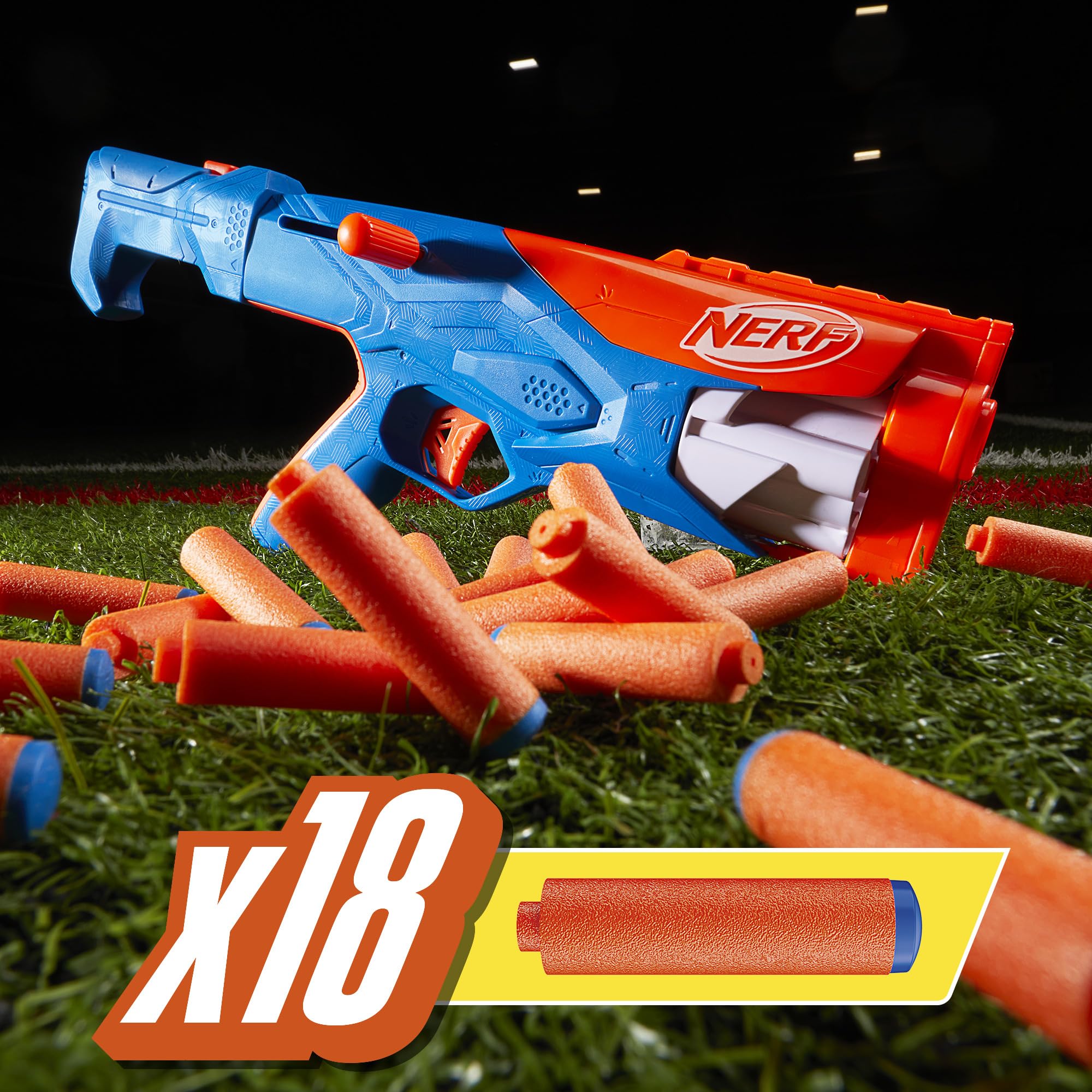 Nerf N Series Gear Up Pack, 3X Blasters, 18 Nerf N1 Darts, Kids Gifts, Outdoor Games, Ages 8+