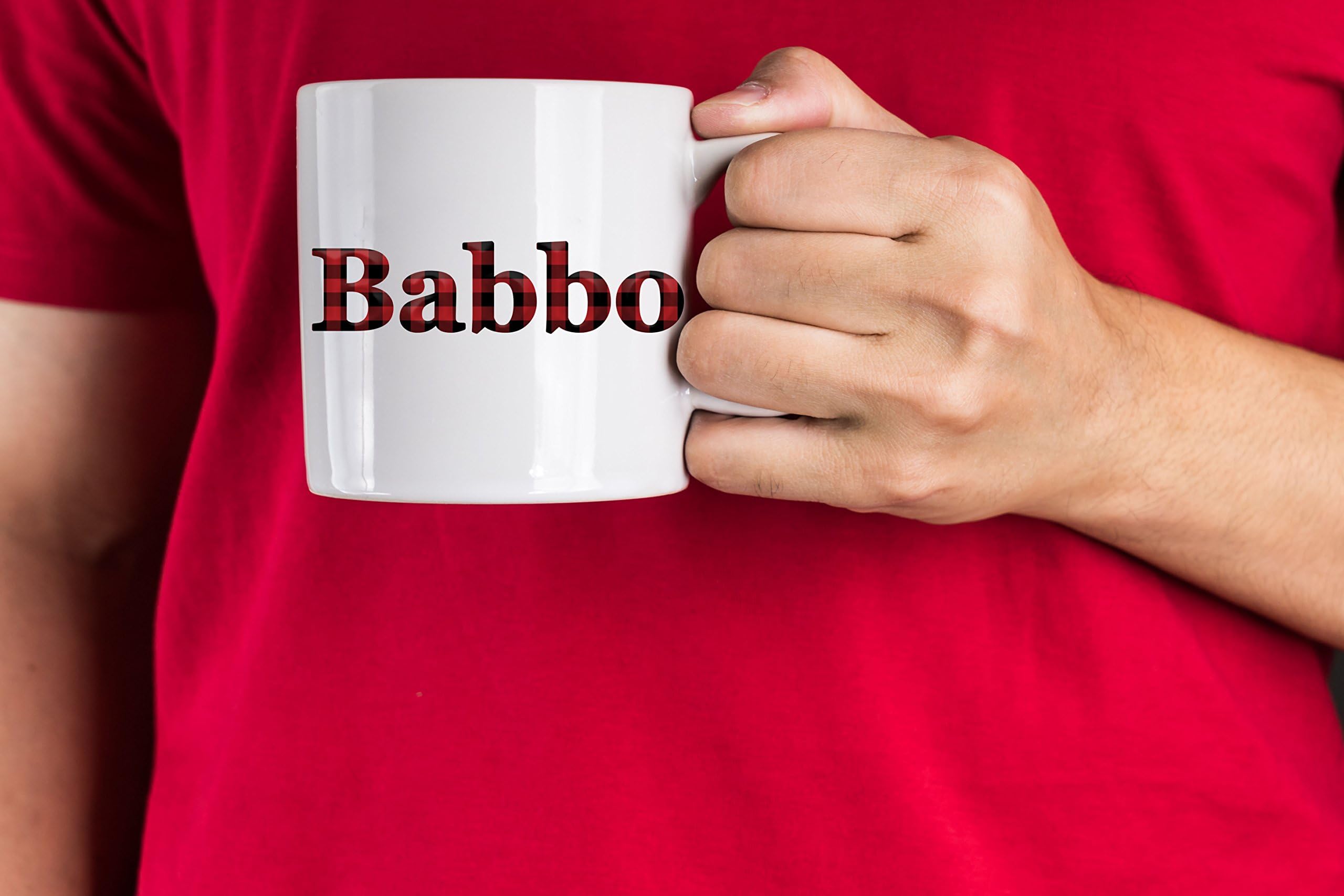 Buffalo Plaid International Dad Father's Day Gift Coffee Mug, 11oz, (Babbo)
