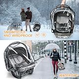 Bemece Universal Car Seat Rain Cover with Window & Ventilation view 7
