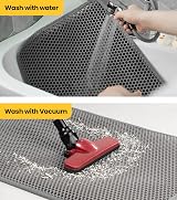 Conlun Cat Litter Mat with Handles Jumbo 76 x 55 cm Honeycomb Grey view 7