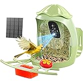 Osoeri Smart Bird Feeder with Camera – AI Identify & 2K HD Live Video, Outdoor Solar Birdfeeder for Backyard Wild Birds, Real-Time Alerts, Ideal Gifts for Bird Lovers & Families, 2.4GHz WiFi