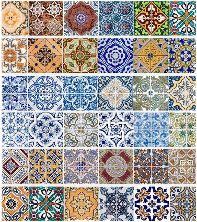 Yizunnu Stair Wall Stickers Home Decoration Removable Self-Adhesive DIY Stair Sticker Home Stairs Decor(18cm*100cm, 6 Pieces)