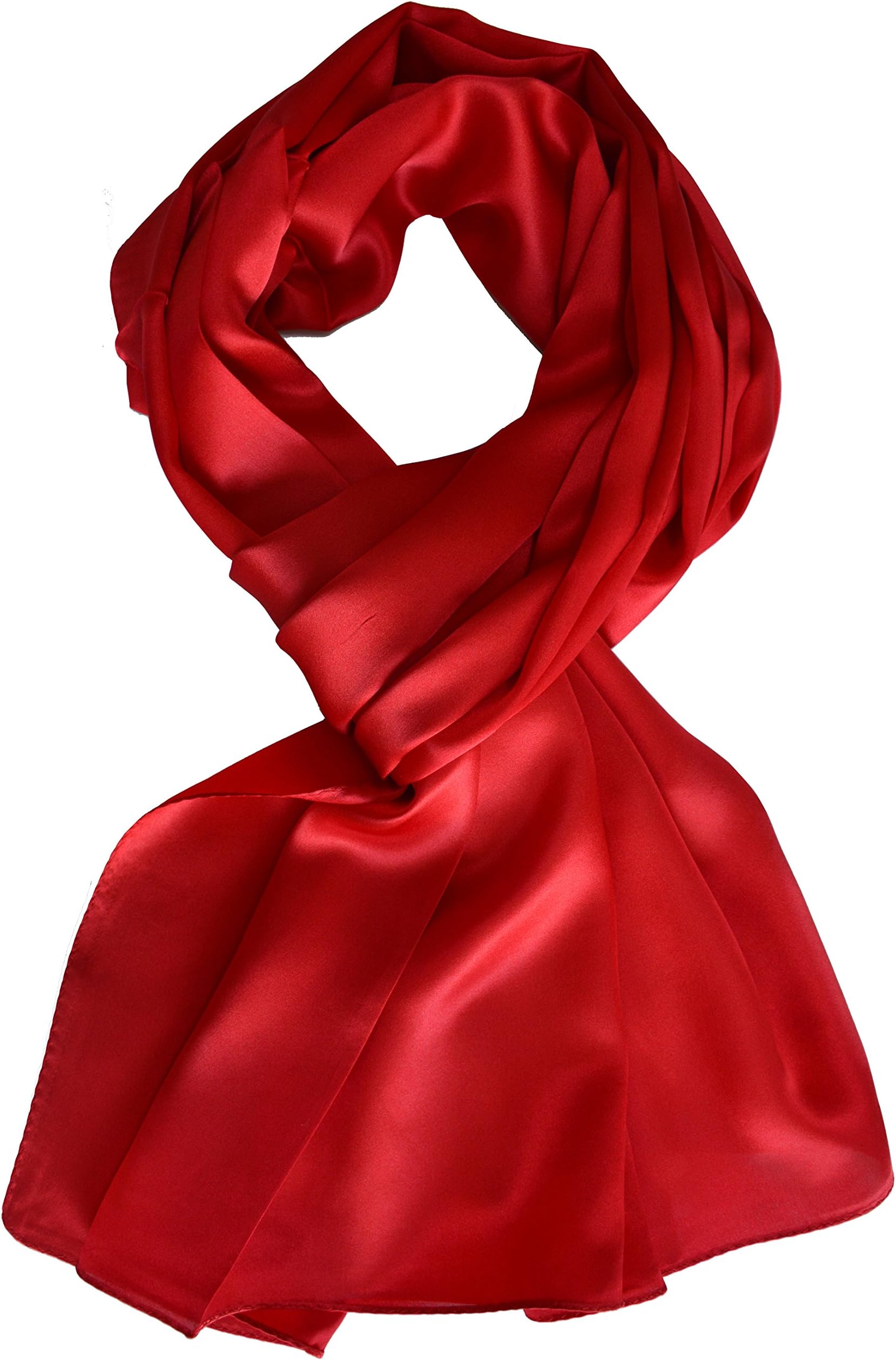 Ellettee Collections, 70" x 21" 100% Silk Scarf, Fashion for Women or Men Perfect Gift solid Color Accessory