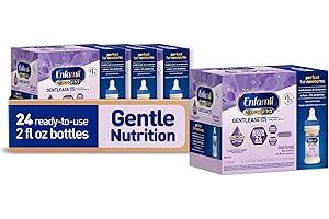 Enfamil Neuropro Gentlease Ready To Feed . Nursette Bottle Ease Gas & Crying Vitamins & Minerals for Immune Support Baby Formula Inspired by Breast Milk DHA MFGM Iron ,6 count (Pack of 4)
