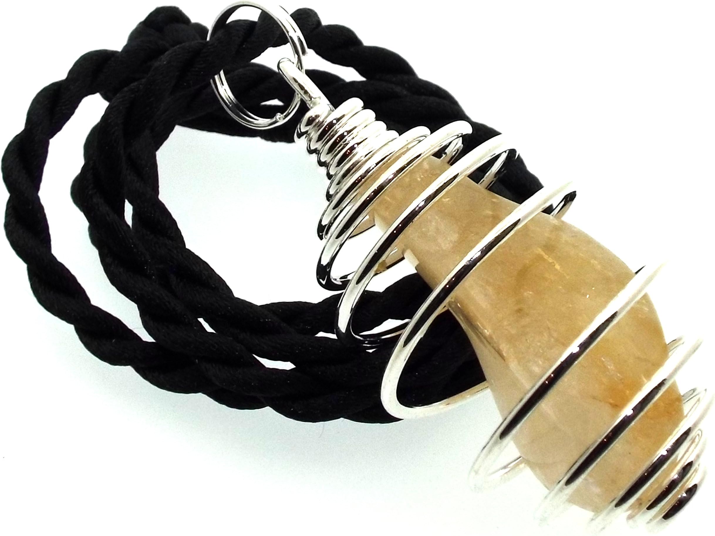 Angelleesa Designs Ltd Citrine Gemstone Crystal Spiral Pendant