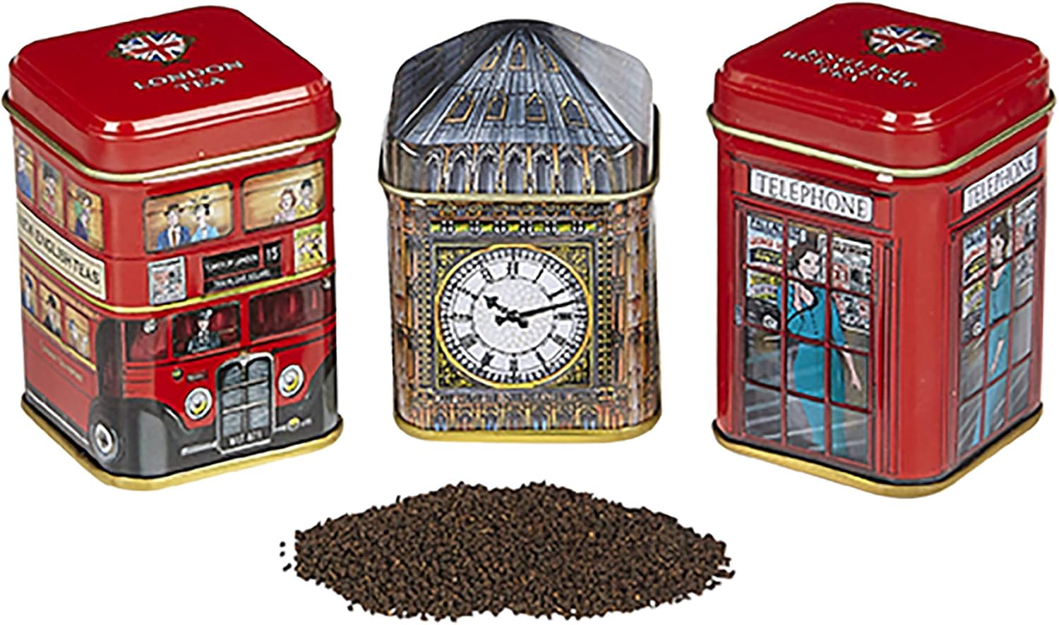New English Teas Traditions of London Mini Tin Triple Pack Loose Tea 65