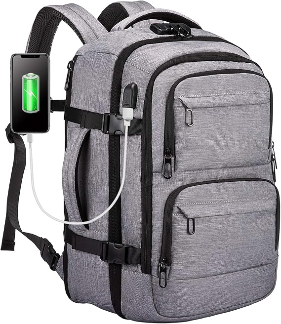 Backpack with coded lock, hiking backpacks large and lightweight 30 L