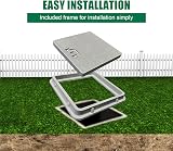 Natotela Manhole Cover 300x300mm Fiberglass Frame Steel Reinforced Lid view 8