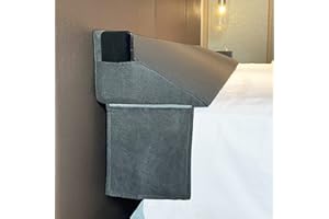 HONEHO Bed Wedge Pillow for Headboard King Size(76"x10"x6"), Bed Gap Filler(0-7"), Triangle Pillow Wedge for Reading Sleeping Rest, Between Your Headboard and Mattress(Grey)