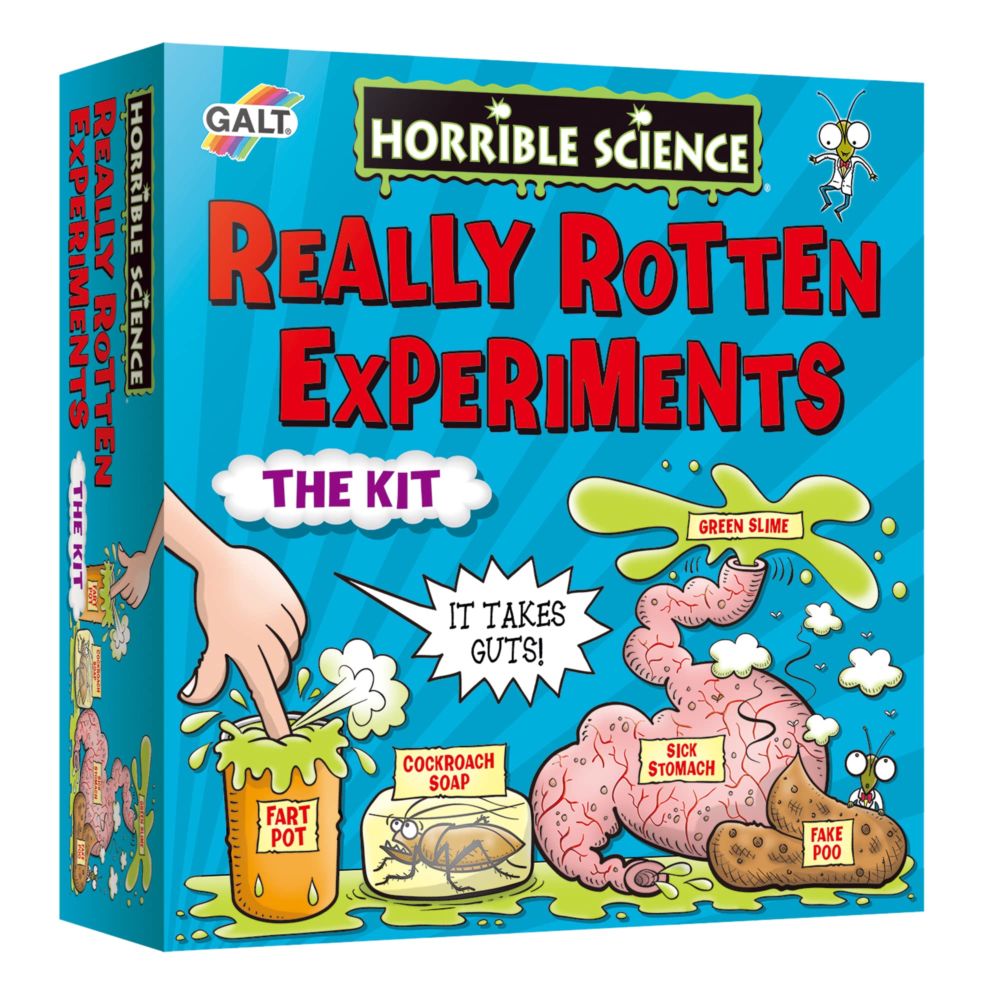 Galt Really Rotten Experiments – Horrible Science Kit with 10 Fun Experiments for Kids, Boys, Girls – National Curriculum STEM Toys with Fake Stomach & Poo Mould – Educational Toys for 8+ Year Olds