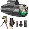 Gosky 12x50 Monocular for Adults, Monocular Telescope with BAK4 Prism & FMC Lens,Lightweight Monocular Ideal for Bird Watching Hunting Wildlife Hiking Traveling-Black