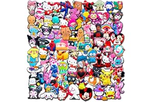 EPICSEREN 30/50/100 PCS Random Shoe Charms Pack for Croc Clog, No-Repeat Different Shoes Decoration Accessories for Kids Teen