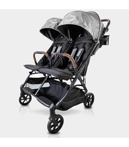 Amazon.com : Valco Baby Slim Twin Stroller 2024 (Licorice) - Lightweight Double  Stroller Side by Side, Compact Fold, Toddler Twin with Large SPF50 Canopy,  Adjustable Footrest, and Reclining Seats : Baby