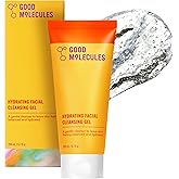 Good Molecules Hydrating Facial Cleansing Gel, Gentle Face Wash, 6.7 fl oz | Gentle daily face wash that removes impurities without stripping skin. Boosts hydration. All skin types.