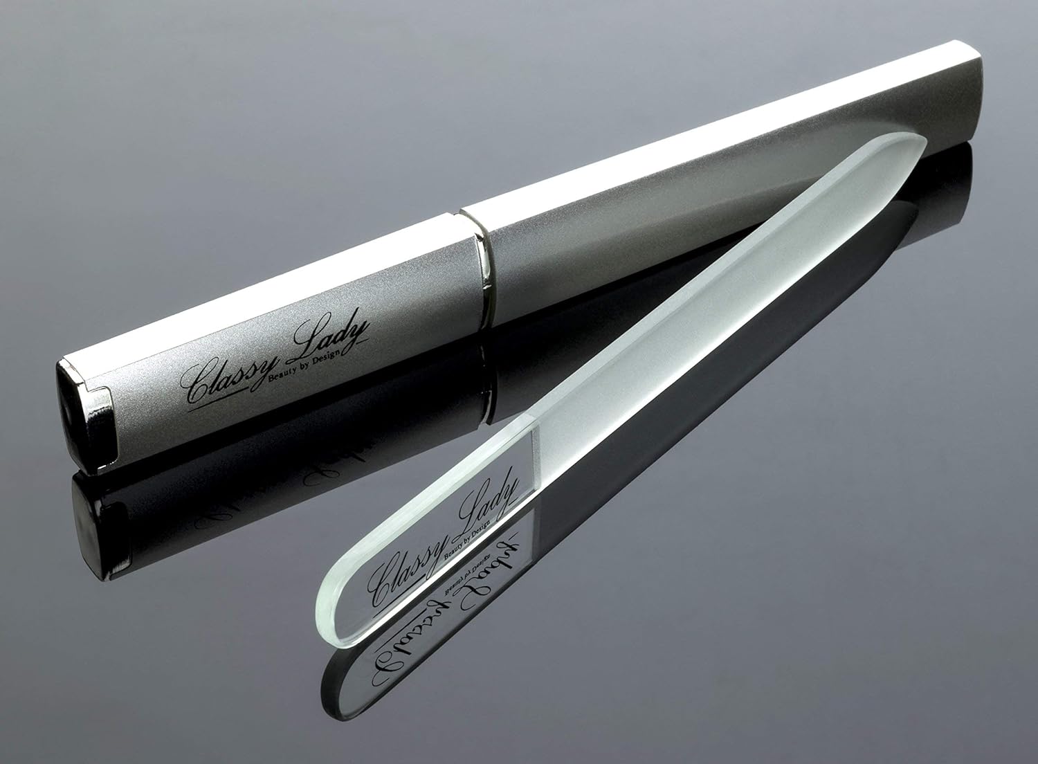 ClassyLady Professional Glass Nail File - Glass Nail File Case, Nails File, Glass Finger Nail Files, Crystal Nail File, Glass Nail & File, Crystal Nail Files : Beauty