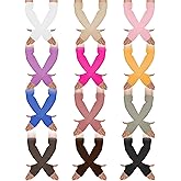 Suhine 12 Pairs Arm Warmers for Women Cute Knit Long Fingerless Gloves Wrist Warmers with Thumb Hole Y2k Japanese Style for Cold Weather Typing Driving Cosplay Winter Christmas Gift