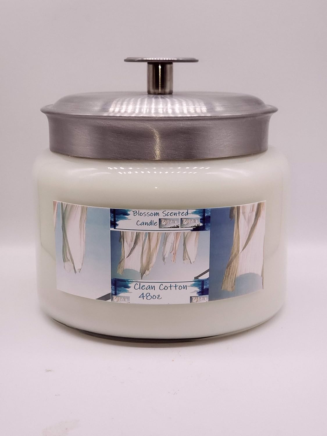 Clean Cotton Scented Candle 48oz Handmade