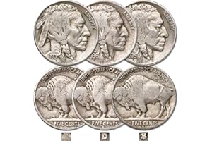 LITTLETON COIN COMPANY Buffalo Nickel All-Mint 3-Coin Set Average Circulated