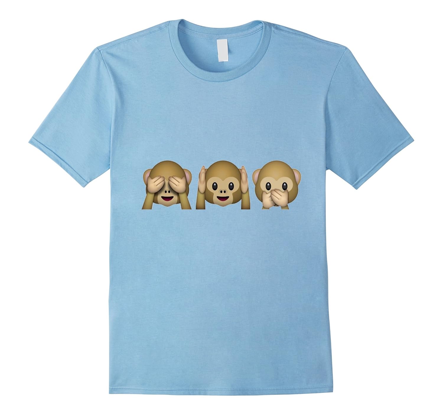 Funny Monkeys Emoji T Shirt-FL
