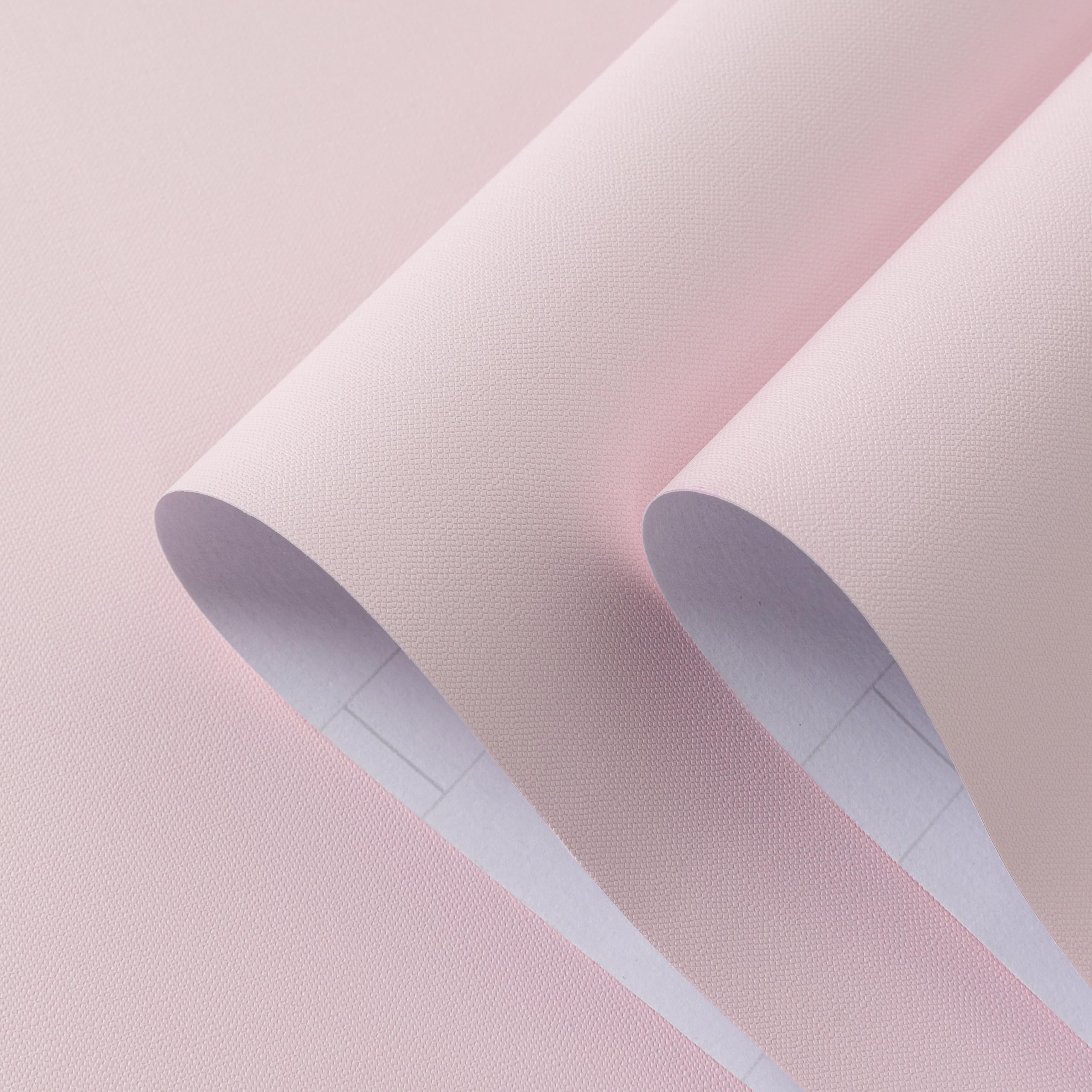 Photo 1 of Abyssaly Pink Textured Peel and Stick Wallpaper, Matte Pink Contact Paper Modern, Solid Color Self-Adhesive Removable Wall Paper for Kitchen Countertop Cabinet Decorative, 15.7"x118"