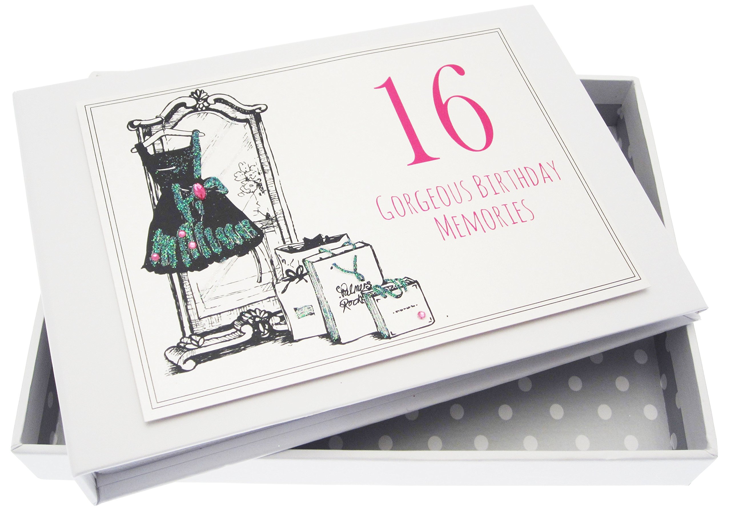 White Cotton Cards PHOTO ALBUM, Card, Plastic, 12.5x17.5x2.5 cm