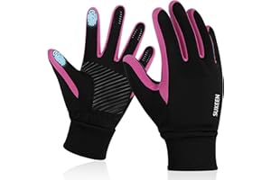 Sukeen Kids Winter Gloves, Touchscreen Anti-Slip Kids Cycling Gloves for Kids Boys Girls, Lightweight Boys Gloves for Running Cycling Biking Sports Outdoor