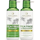 Tea Tree Oil and Mint Shampoo and Conditioner Set - Sulfate and Paraben Free Formula for Women and Men - Enriched with Pepper