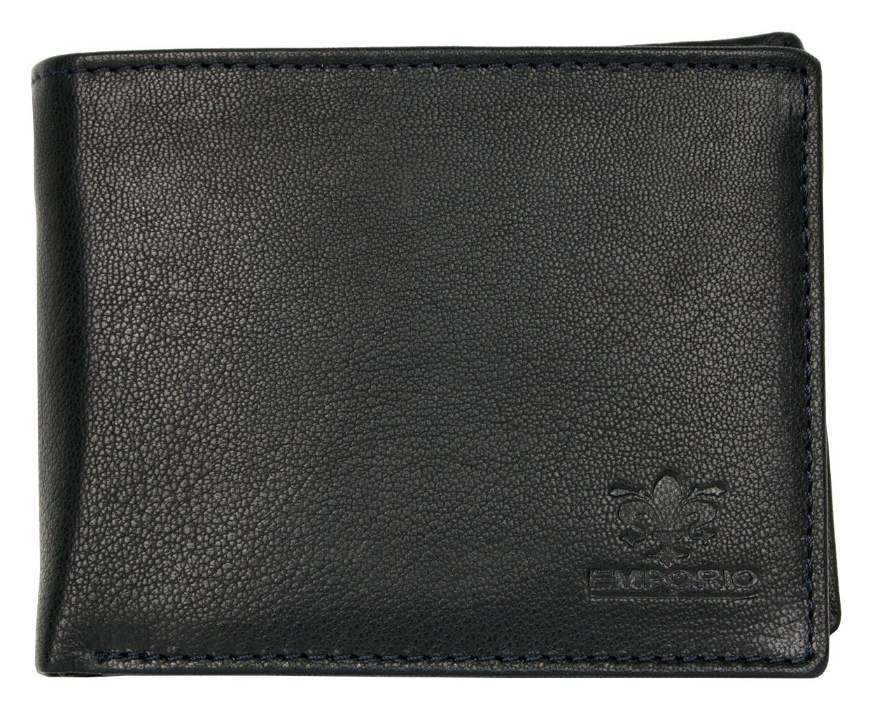Black Soft Genuine Leather Wallet Emporio Luigi Benetton