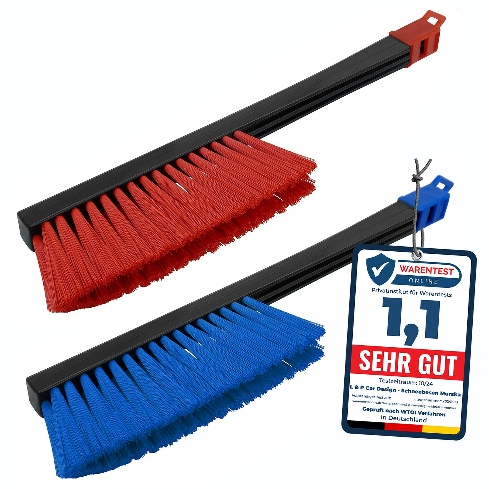 L&P A059-2 set of 2 Murska car snow brush brooms long winter snow car
