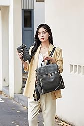 Makes Backpack Purse for Women PU Leather backpack