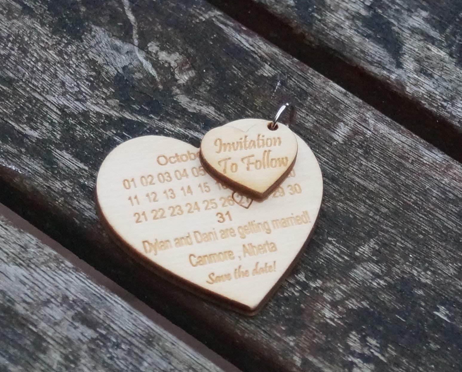 Wooden Save The Date cards, save the date, wooden wedding stationary, wedding invitations, personalised save the date's