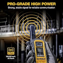 DEWALT DXFRS800 FRS Walkie Talkies Long Range 2 Way