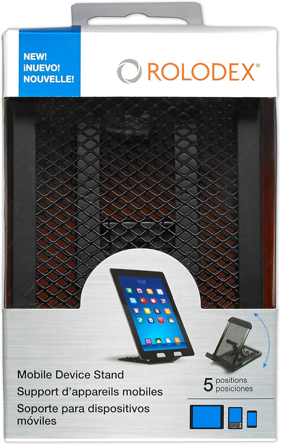 Rolodex Mesh Collection Mobile Device and Tablet Stand, Black (1866297) : Notebook Computer Stands : Office Products