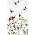 Gift Boutique 100 Spring Floral Guest Napkins Decorative Hand Towels Disposable Paper Butterfly Flower Garden Blossom Wildflowers Bathroom Towel
