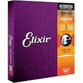 3 Sets of Elixir Medium Nanoweb Coated Acoustic Guitar Strings Phosphor Bronze 1
