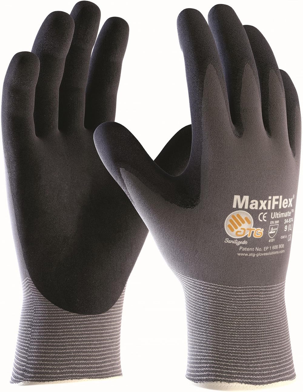 ATG MaxiFlex Ultimate Work Gloves Pack of 3 Size XL 10