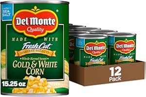 Del Monte Corn Gold & White Sweet Whole Kernel - 12 Pack