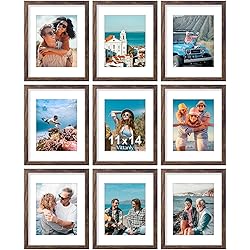 Vittanly 11x14 Picture Frames Set of 9, Shatter