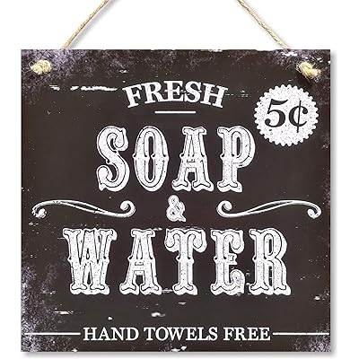Buy Carispibet Bathroom Rules Bathroom Signs Home Decorative Plaque Humoristic Quirky 12x 8 Soap Water Online In Indonesia B08ykgzfdx