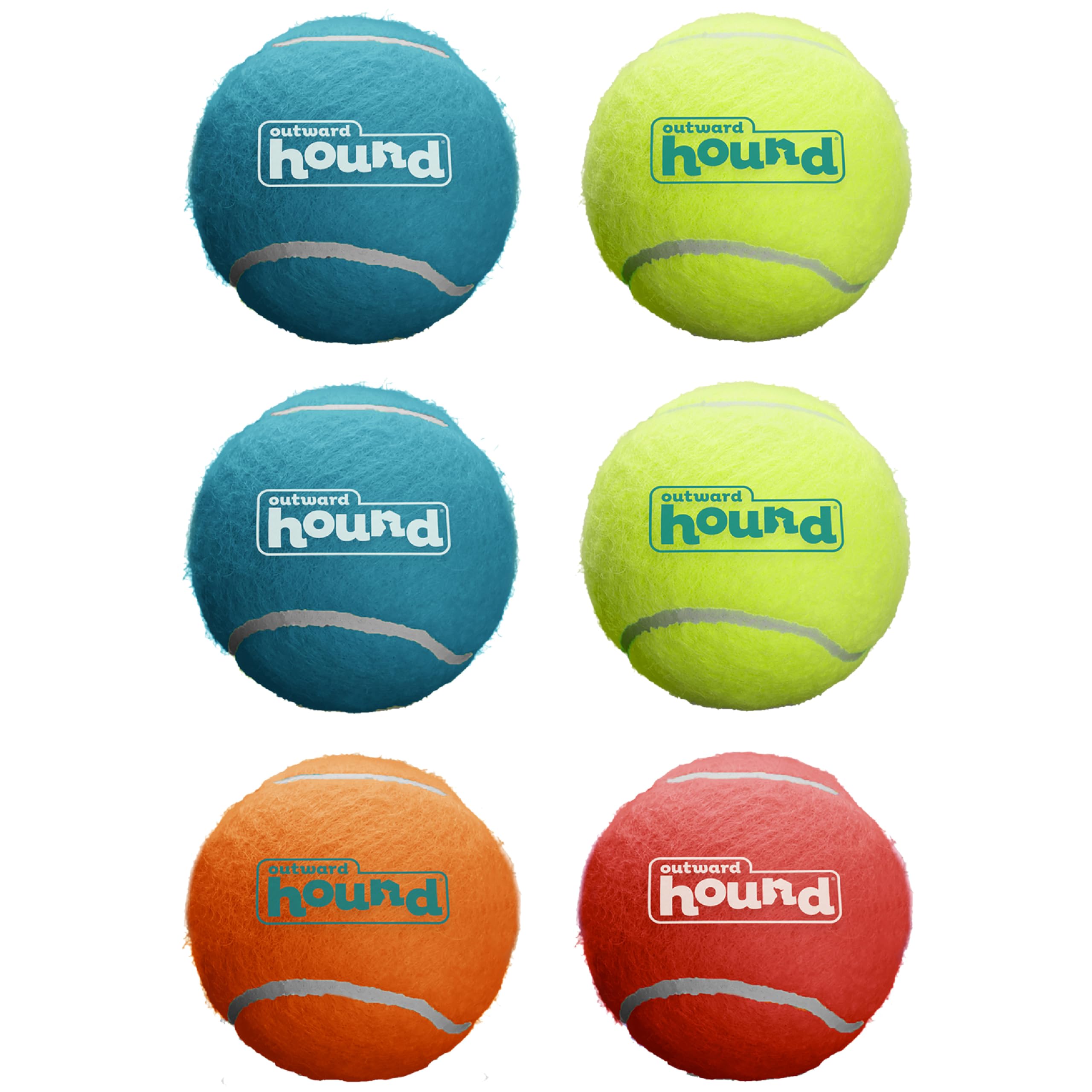 Photo 1 of Outward Hound Squeaker Ballz 8-Pack Tennis Ball Dog Toys with Squeaker, Interactive Fetch Play for Pets Under 25 lbs, Training Balls for Indoor & Outdoor Exercise, Small, 2-inch