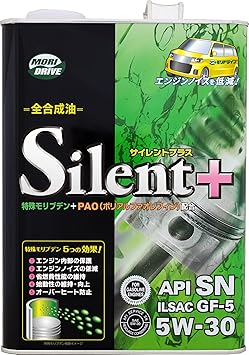 【クリックで詳細表示】ルート産業 エンジンオイル モリドライブ(MORIDRIVE) サイレントプラス 5W-30 SN 4L