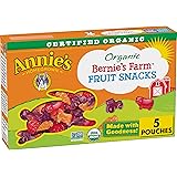 Annie's Organic Bernie's Farm Fruit Snacks, Gluten Free, 5 Pouches, 4 oz.