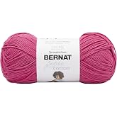 Bernat Softee Cotton Yarn for Crocheting Soft, Fuschia | #3 DK Light Yarn, 60% Cotton 40% Acrylic, Soft Crochet Yarn for Garments, Knitting &amp; Crafts, 254yds, 120g/4.2oz, 1 Pack