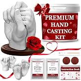 TECEUM Hand Casting Kit &ndash; Unique Gift for Couples, Family, Babies &amp; Adults | DIY Romantic Gift for Wedding, Anniversary, Engagement, Baby Showers, Mother's Day and Christmas. Keepsake for Her &amp; Him