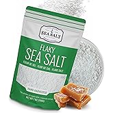 Flaky Hand Harvested Sea Salt Flakes, Baja Fleur de Sel Flake Salt, for Baking and Cooking and Fishing, 7 oz Bag
